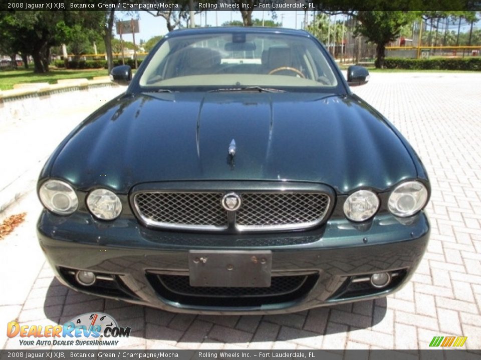 2008 Jaguar XJ XJ8 Botanical Green / Champagne/Mocha Photo #16