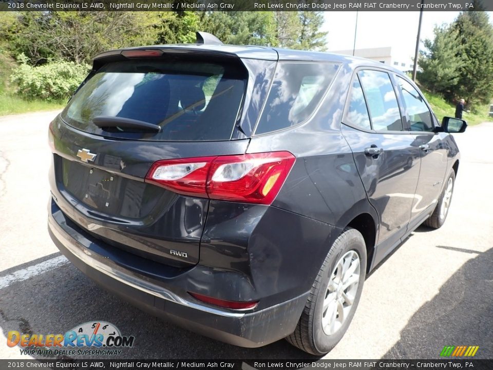 2018 Chevrolet Equinox LS AWD Nightfall Gray Metallic / Medium Ash Gray Photo #3