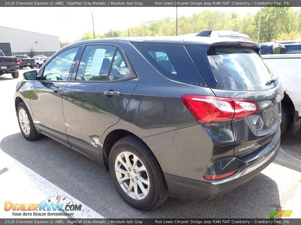 2018 Chevrolet Equinox LS AWD Nightfall Gray Metallic / Medium Ash Gray Photo #4