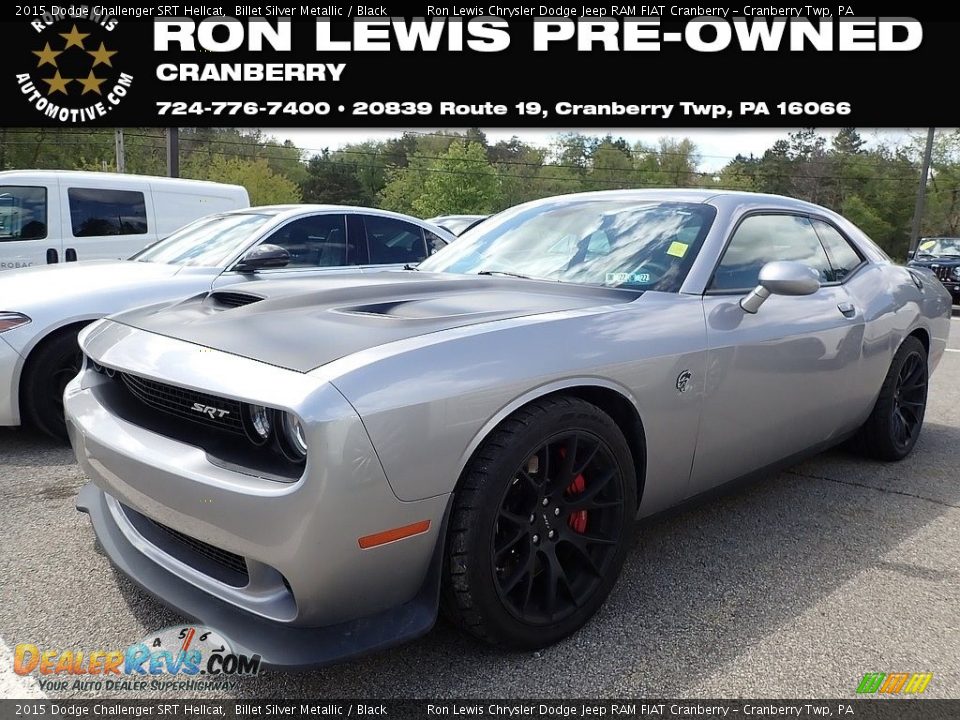 2015 Dodge Challenger SRT Hellcat Billet Silver Metallic / Black Photo #1