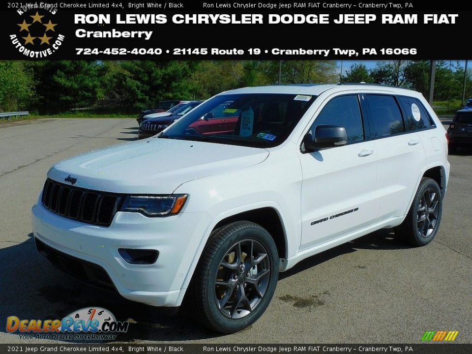 2021 Jeep Grand Cherokee Limited 4x4 Bright White / Black Photo #1