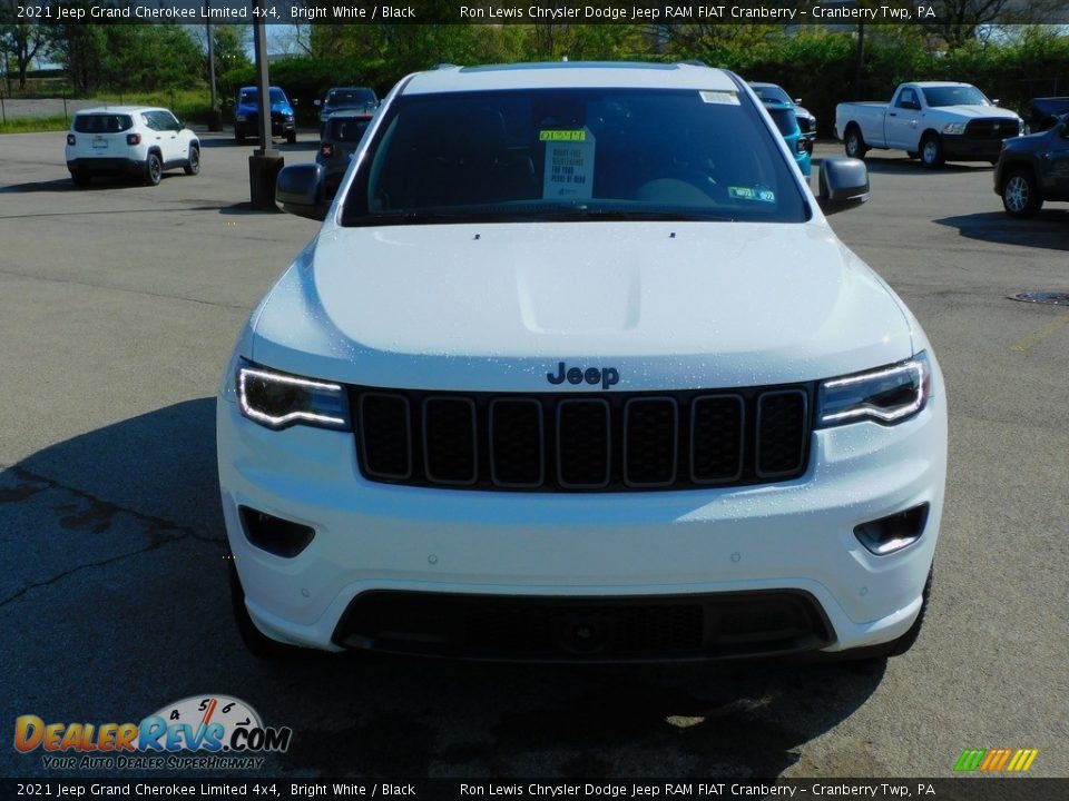 2021 Jeep Grand Cherokee Limited 4x4 Bright White / Black Photo #2