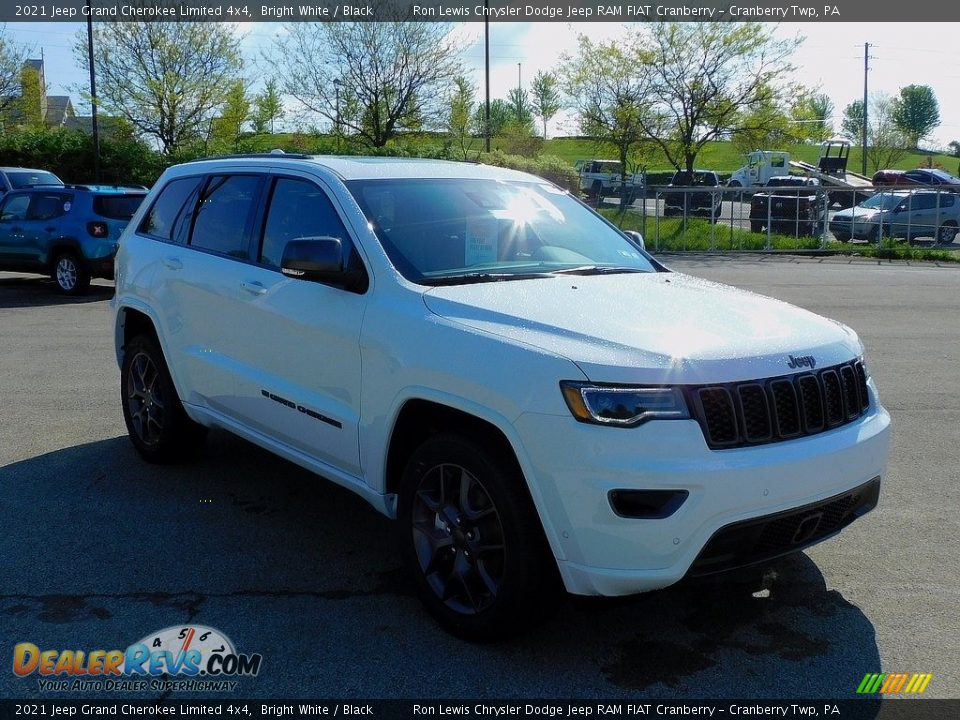 2021 Jeep Grand Cherokee Limited 4x4 Bright White / Black Photo #3