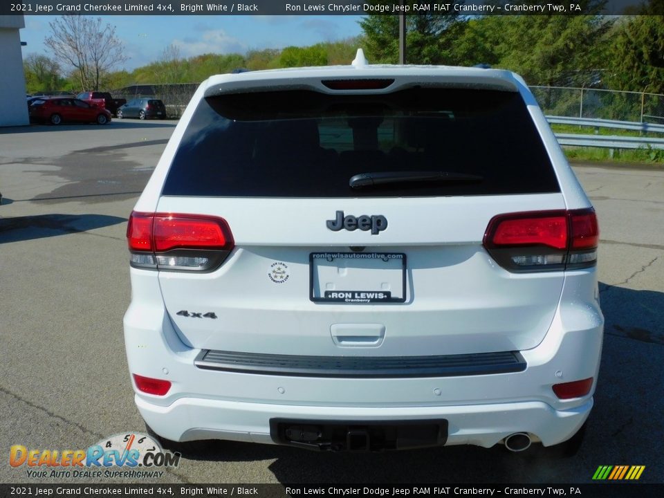 2021 Jeep Grand Cherokee Limited 4x4 Bright White / Black Photo #6
