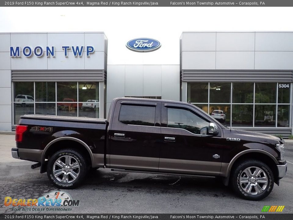 2019 Ford F150 King Ranch SuperCrew 4x4 Magma Red / King Ranch Kingsville/Java Photo #1