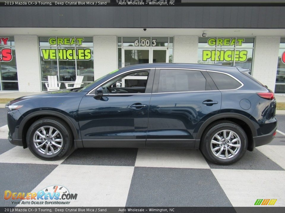 2019 Mazda CX-9 Touring Deep Crystal Blue Mica / Sand Photo #1