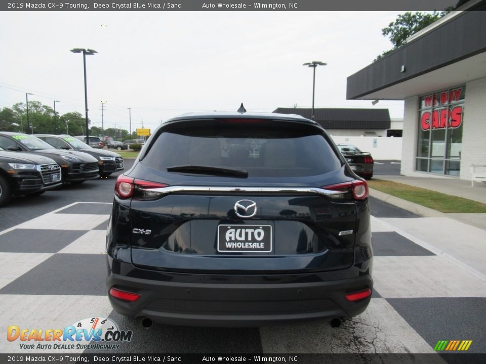 2019 Mazda CX-9 Touring Deep Crystal Blue Mica / Sand Photo #4