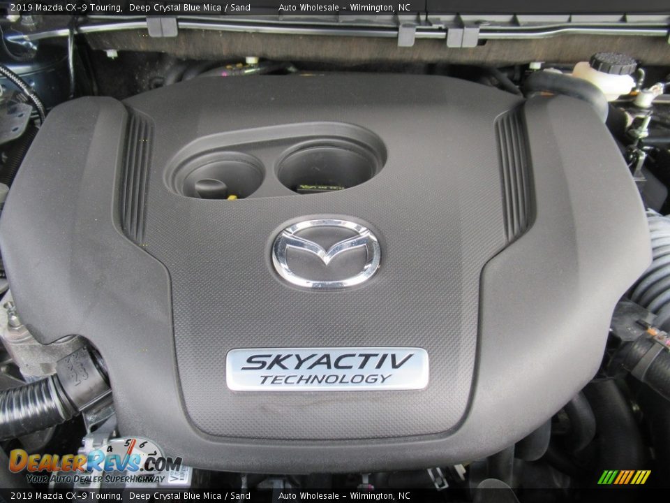 2019 Mazda CX-9 Touring Deep Crystal Blue Mica / Sand Photo #6