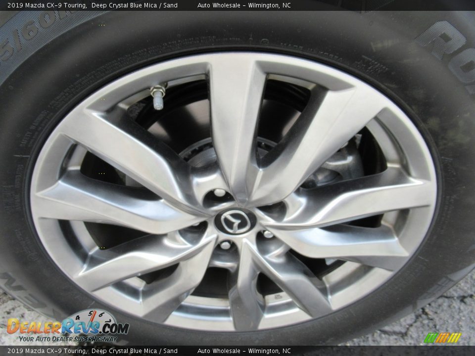 2019 Mazda CX-9 Touring Deep Crystal Blue Mica / Sand Photo #7