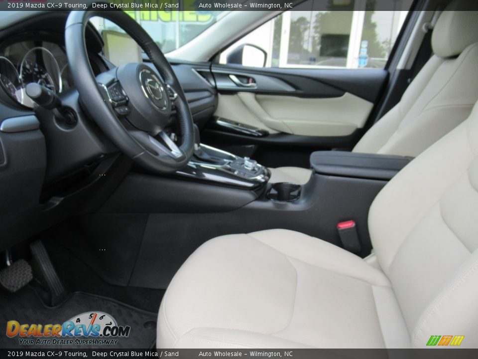 2019 Mazda CX-9 Touring Deep Crystal Blue Mica / Sand Photo #9