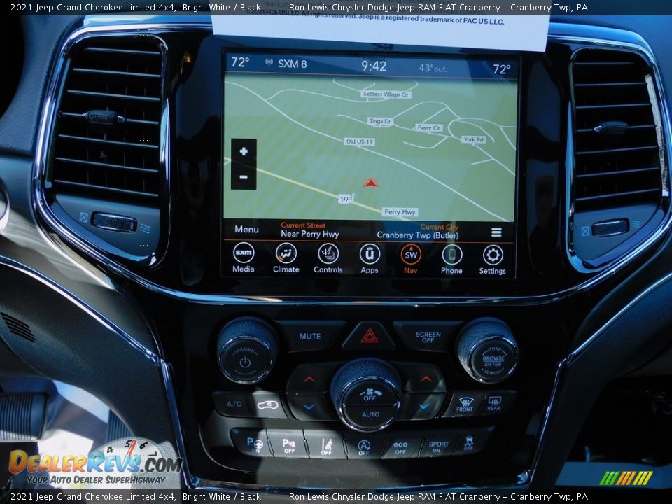 2021 Jeep Grand Cherokee Limited 4x4 Bright White / Black Photo #16