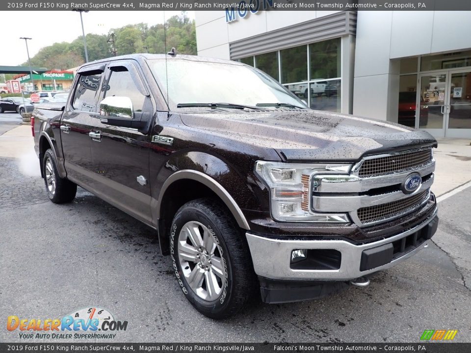 2019 Ford F150 King Ranch SuperCrew 4x4 Magma Red / King Ranch Kingsville/Java Photo #8