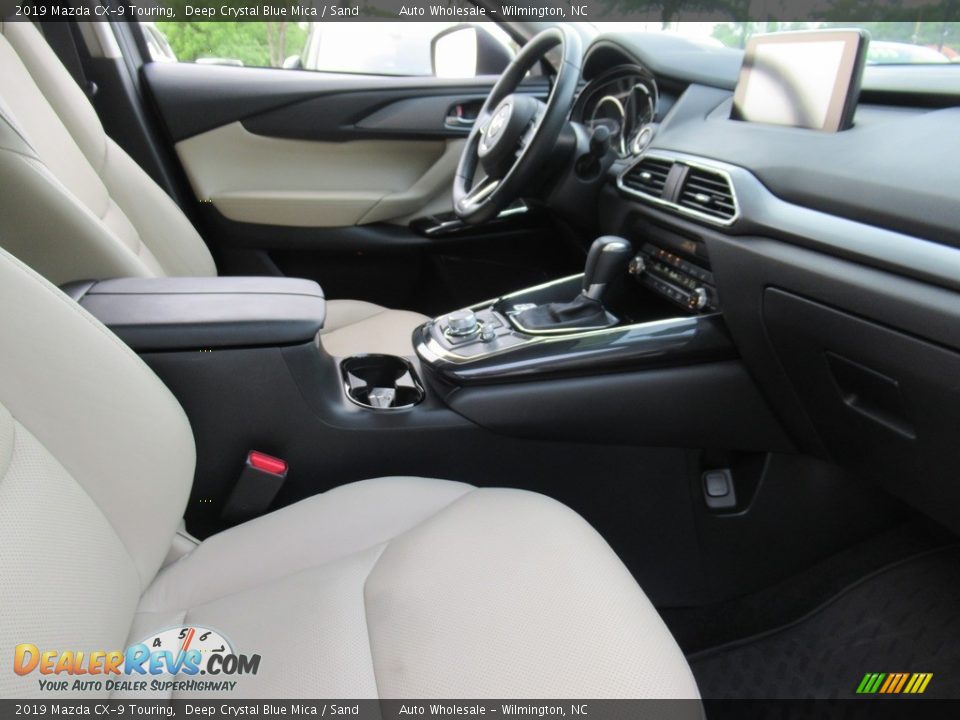 2019 Mazda CX-9 Touring Deep Crystal Blue Mica / Sand Photo #11