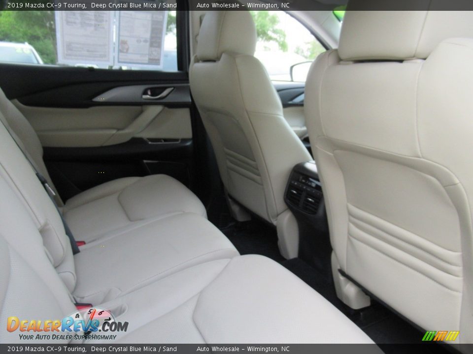 2019 Mazda CX-9 Touring Deep Crystal Blue Mica / Sand Photo #12