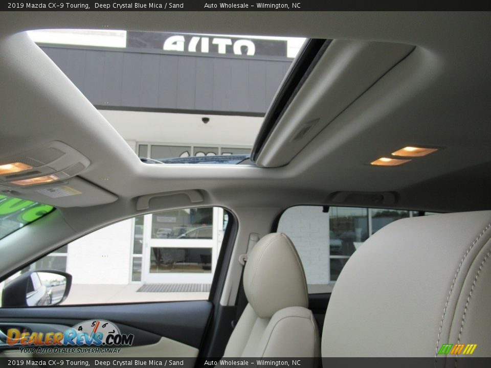 2019 Mazda CX-9 Touring Deep Crystal Blue Mica / Sand Photo #13