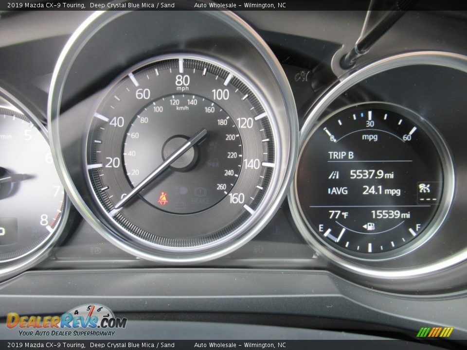 2019 Mazda CX-9 Touring Deep Crystal Blue Mica / Sand Photo #15