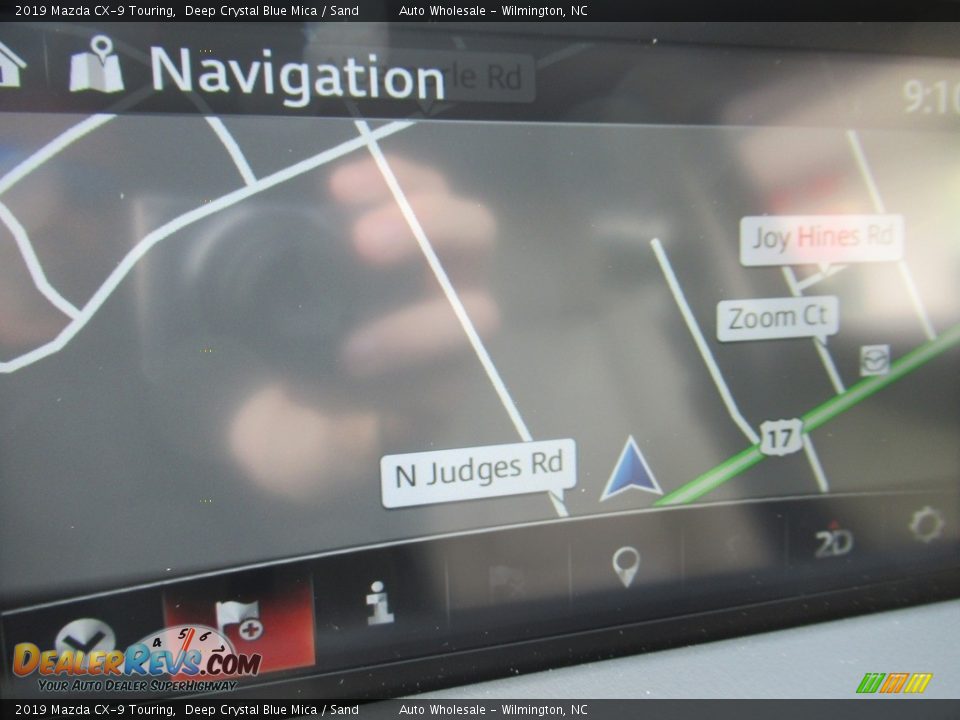 2019 Mazda CX-9 Touring Deep Crystal Blue Mica / Sand Photo #16