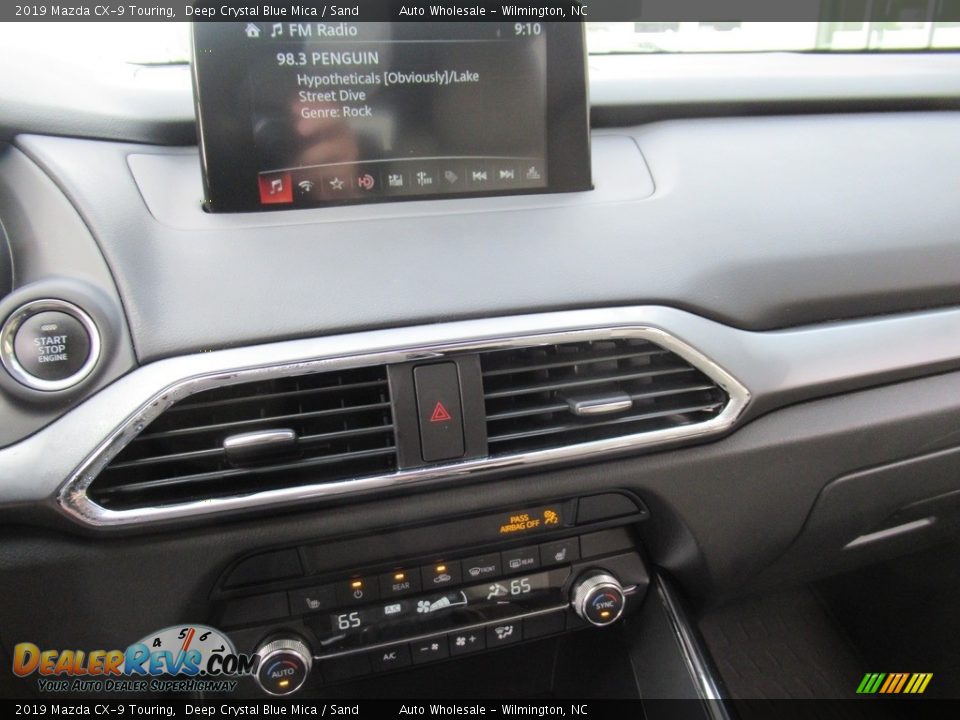 2019 Mazda CX-9 Touring Deep Crystal Blue Mica / Sand Photo #17