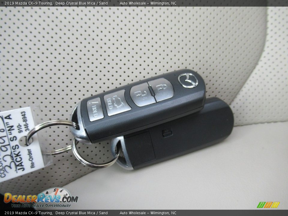2019 Mazda CX-9 Touring Deep Crystal Blue Mica / Sand Photo #20