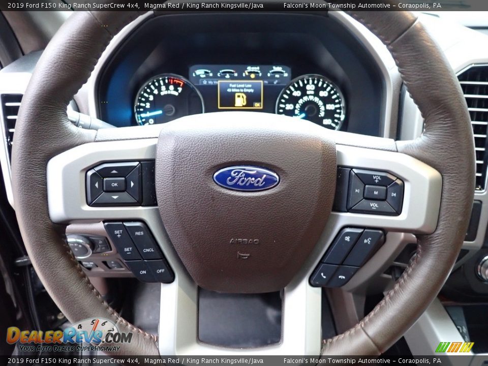 2019 Ford F150 King Ranch SuperCrew 4x4 Steering Wheel Photo #24