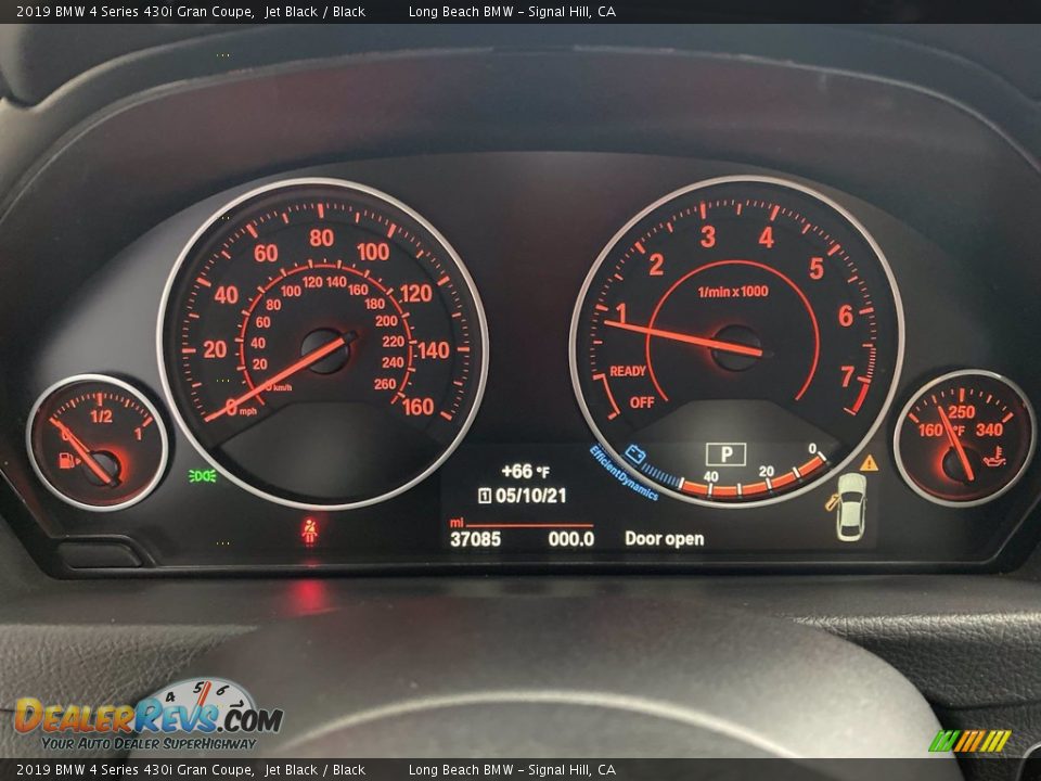 2019 BMW 4 Series 430i Gran Coupe Jet Black / Black Photo #21