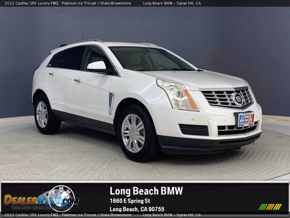 2013 Cadillac SRX Luxury FWD Platinum Ice Tricoat / Shale/Brownstone Photo #1