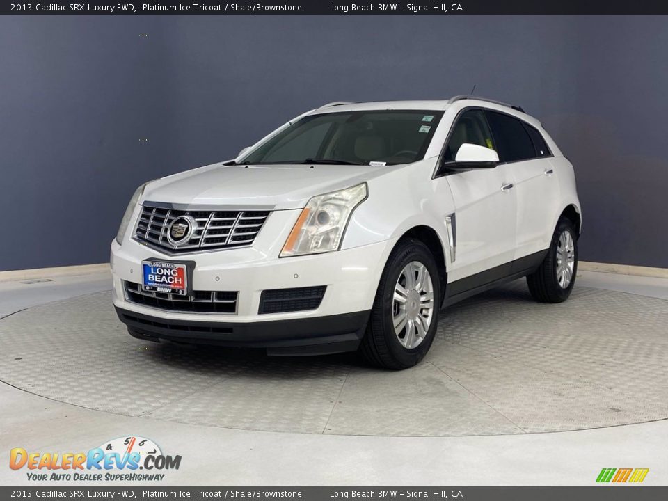 2013 Cadillac SRX Luxury FWD Platinum Ice Tricoat / Shale/Brownstone Photo #3