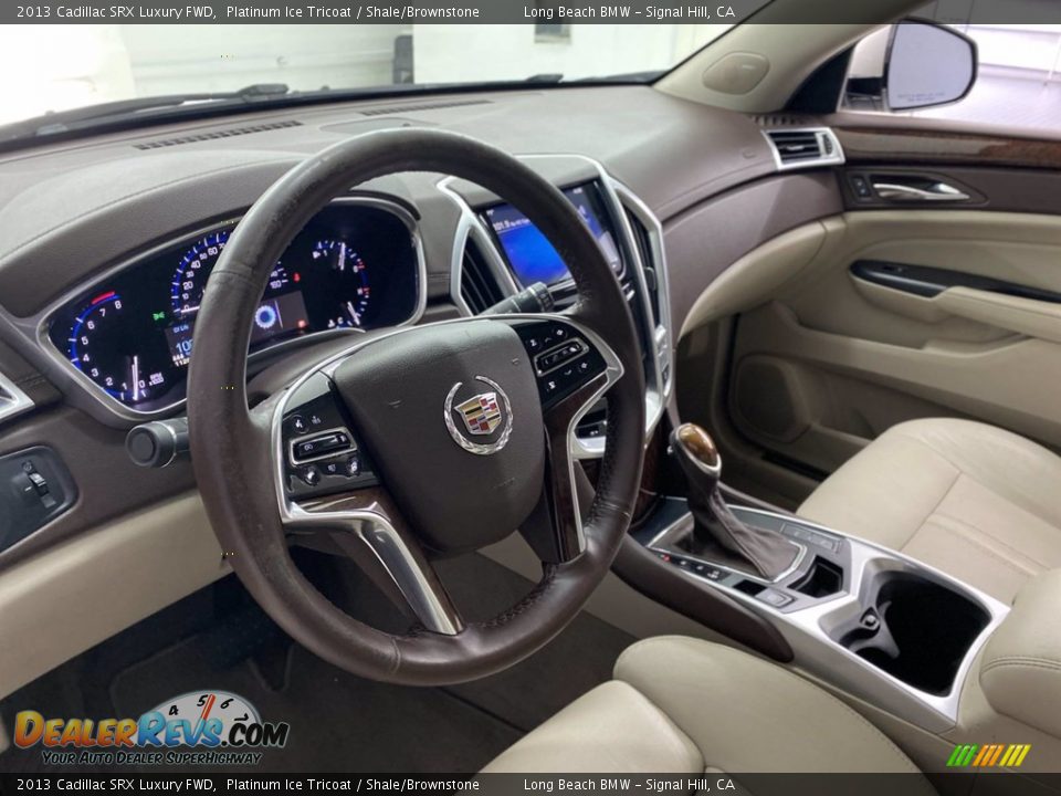 2013 Cadillac SRX Luxury FWD Platinum Ice Tricoat / Shale/Brownstone Photo #16