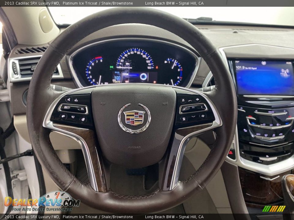 2013 Cadillac SRX Luxury FWD Platinum Ice Tricoat / Shale/Brownstone Photo #18