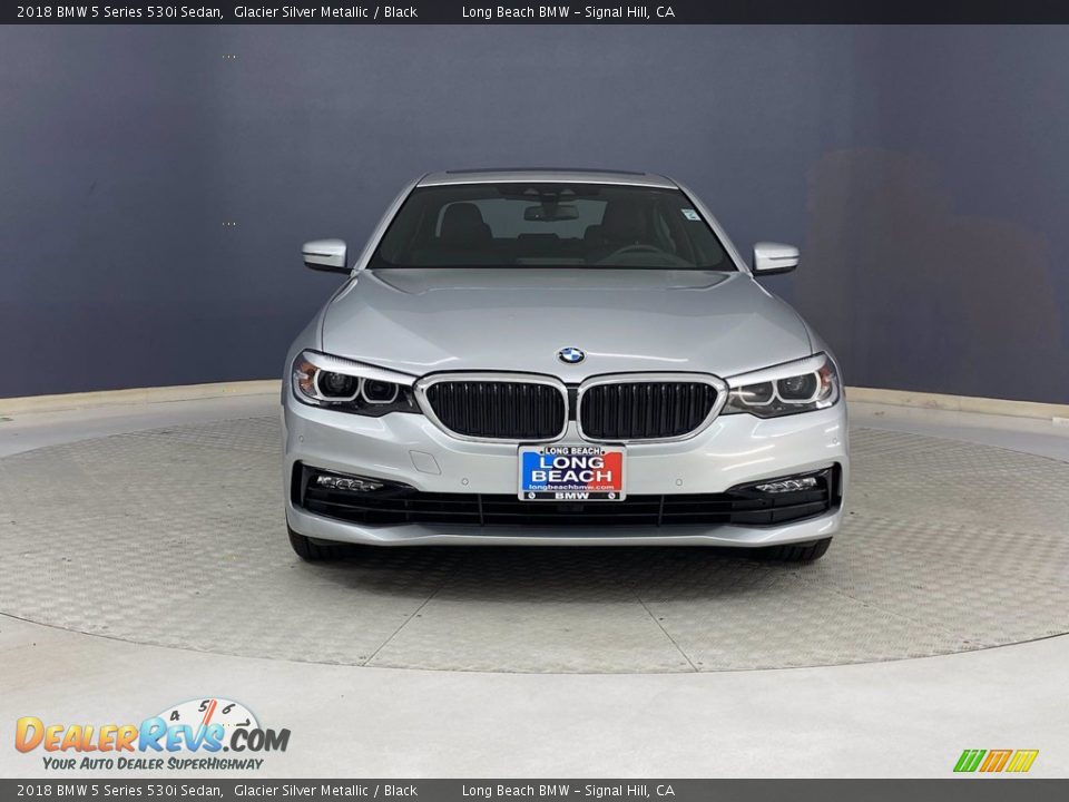 2018 BMW 5 Series 530i Sedan Glacier Silver Metallic / Black Photo #2