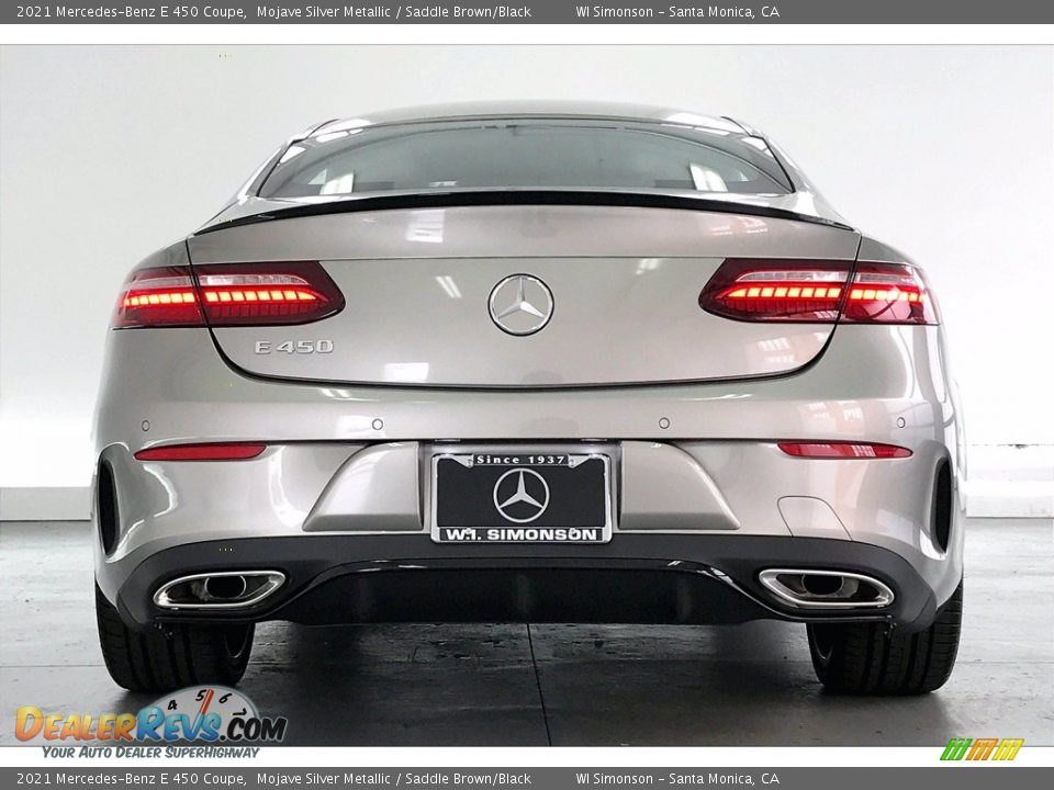 2021 Mercedes-Benz E 450 Coupe Mojave Silver Metallic / Saddle Brown/Black Photo #3