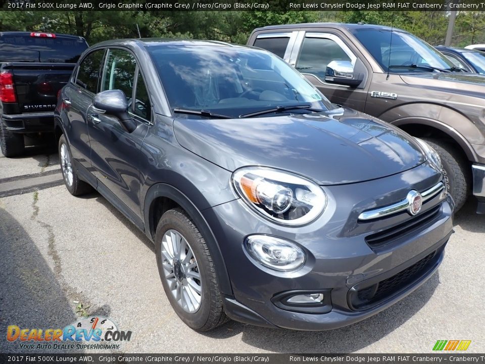 2017 Fiat 500X Lounge AWD Grigio Graphite (Graphite Grey) / Nero/Grigio (Black/Gray) Photo #2