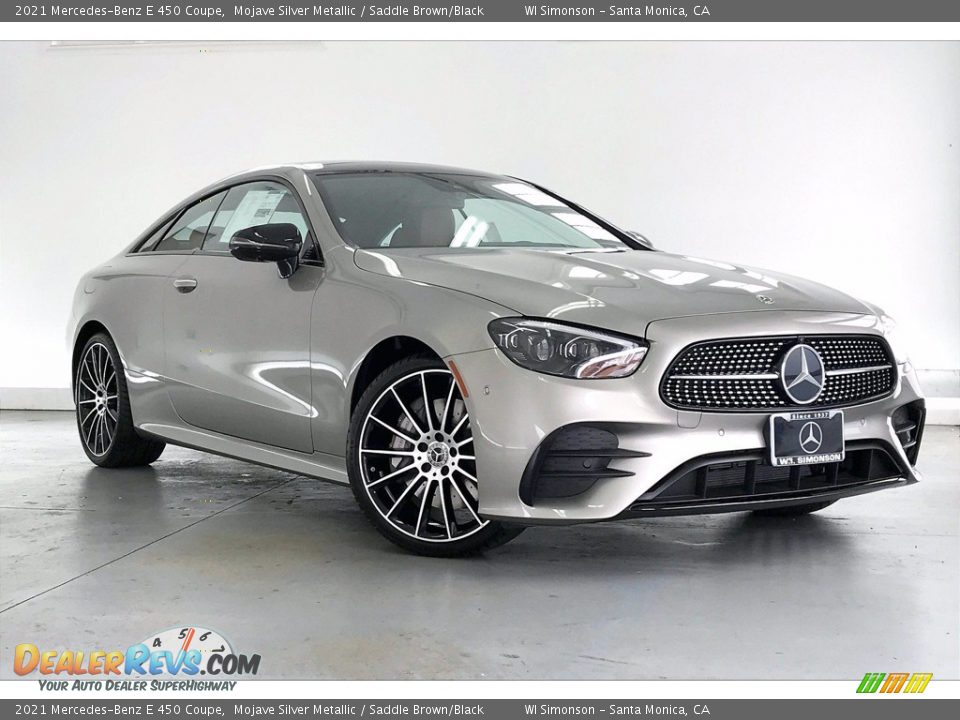 Front 3/4 View of 2021 Mercedes-Benz E 450 Coupe Photo #12