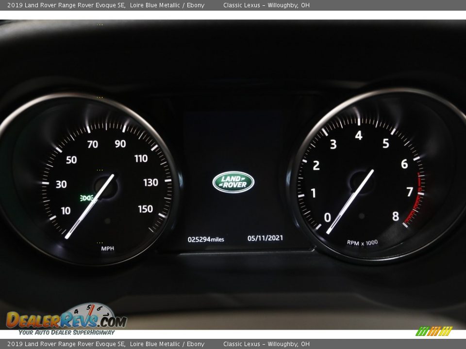 2019 Land Rover Range Rover Evoque SE Gauges Photo #8