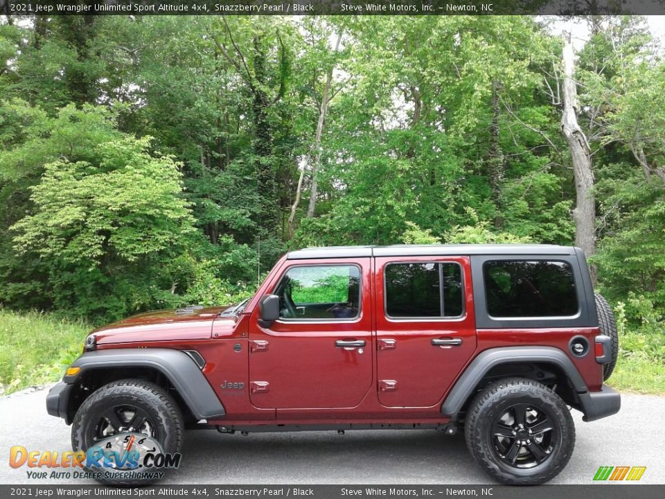 2021 Jeep Wrangler Unlimited Sport Altitude 4x4 Snazzberry Pearl / Black Photo #1