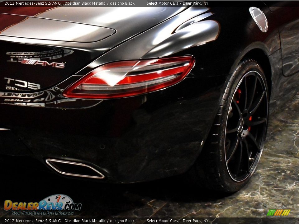 2012 Mercedes-Benz SLS AMG Obsidian Black Metallic / designo Black Photo #5