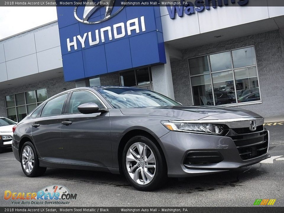 2018 Honda Accord LX Sedan Modern Steel Metallic / Black Photo #1