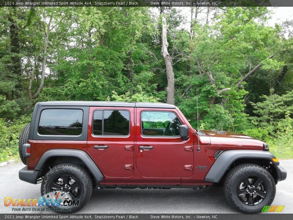 2021 Jeep Wrangler Unlimited Sport Altitude 4x4 Snazzberry Pearl / Black Photo #7