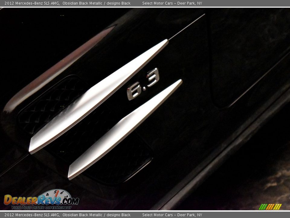 2012 Mercedes-Benz SLS AMG Obsidian Black Metallic / designo Black Photo #9