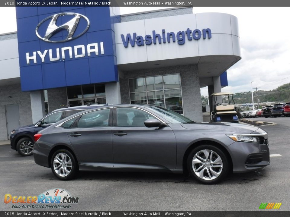 2018 Honda Accord LX Sedan Modern Steel Metallic / Black Photo #2