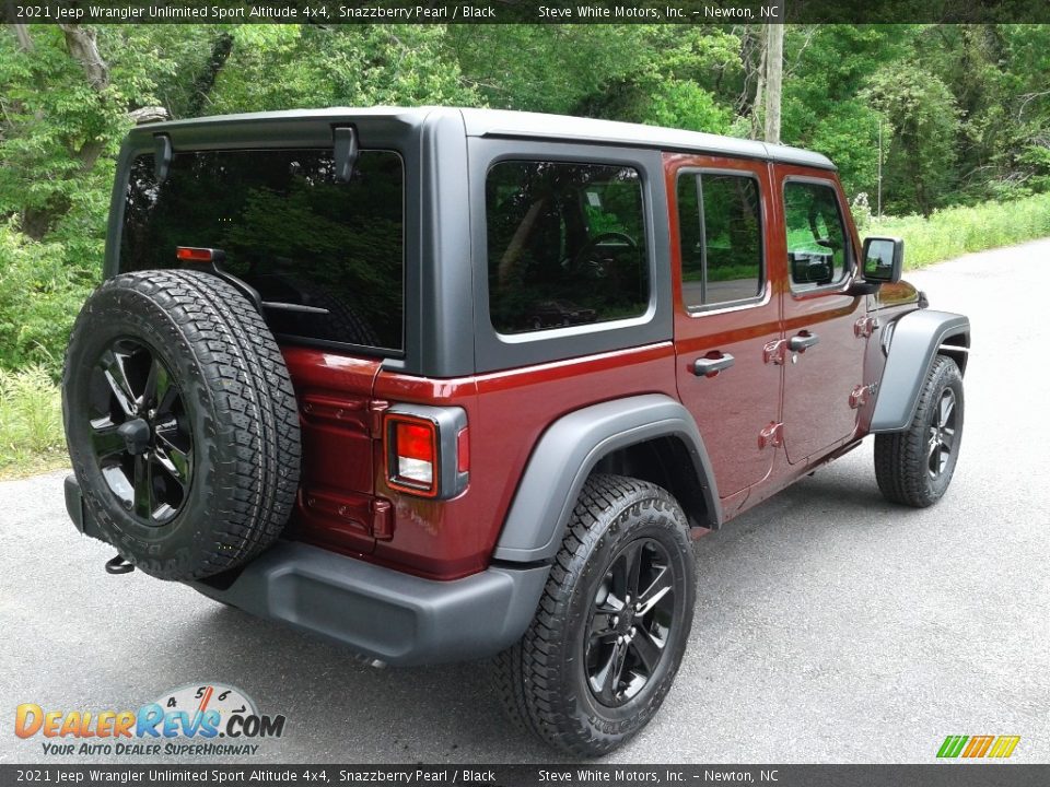 2021 Jeep Wrangler Unlimited Sport Altitude 4x4 Snazzberry Pearl / Black Photo #8