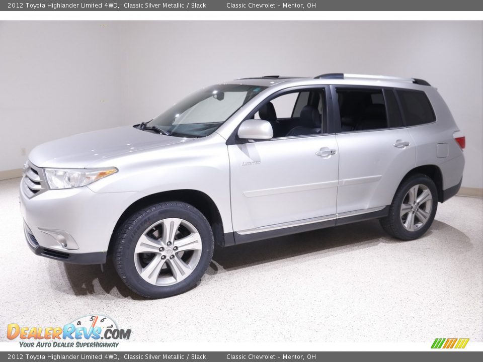 2012 Toyota Highlander Limited 4WD Classic Silver Metallic / Black Photo #3