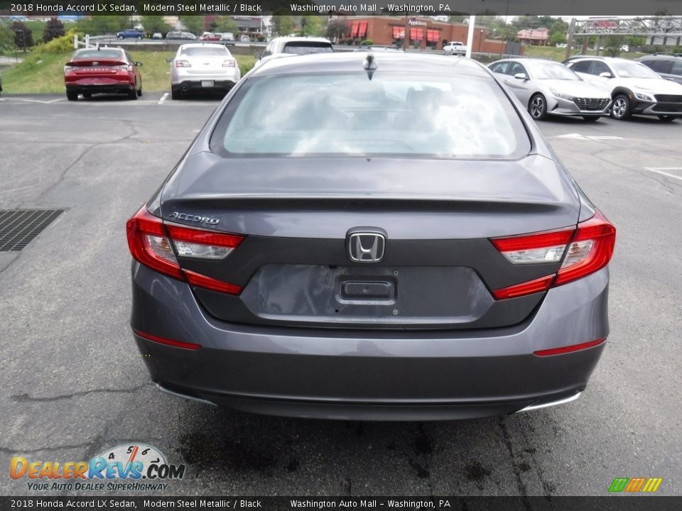 2018 Honda Accord LX Sedan Modern Steel Metallic / Black Photo #8