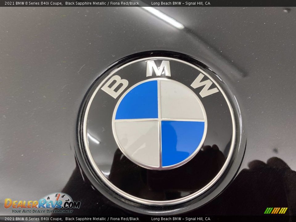 2021 BMW 8 Series 840i Coupe Black Sapphire Metallic / Fiona Red/Black Photo #5