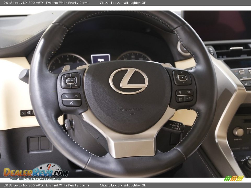 2018 Lexus NX 300 AWD Eminent White Pearl / Creme Photo #7