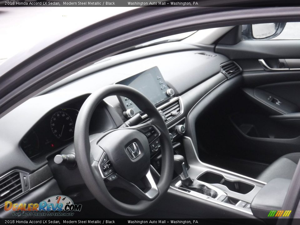 2018 Honda Accord LX Sedan Modern Steel Metallic / Black Photo #10