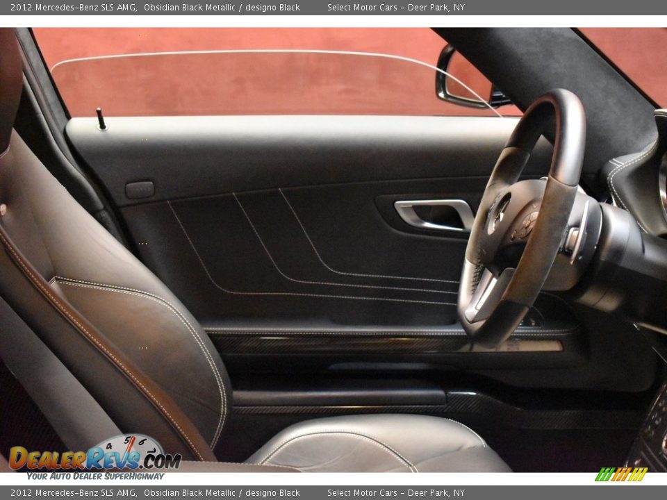 2012 Mercedes-Benz SLS AMG Obsidian Black Metallic / designo Black Photo #18