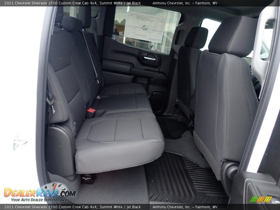 2021 Chevrolet Silverado 1500 Custom Crew Cab 4x4 Summit White / Jet Black Photo #8