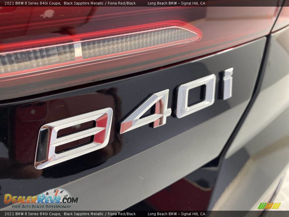 2021 BMW 8 Series 840i Coupe Black Sapphire Metallic / Fiona Red/Black Photo #8