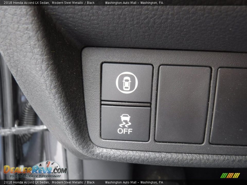 2018 Honda Accord LX Sedan Modern Steel Metallic / Black Photo #14